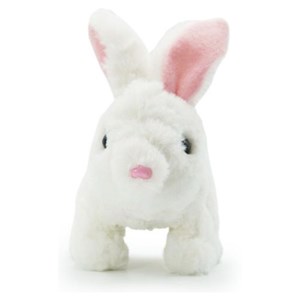 عروسک رباتیک خرگوش حرکتی رنگ سفید _عروسک رباتیک